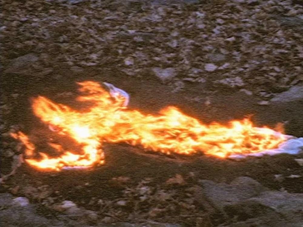 Obra "Alma, Silueta en Fuego", de 1975, de Ana Mendieta.