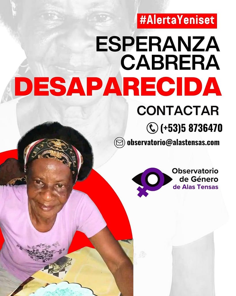 Esperanza Cabrera, desaparecida en Cuba