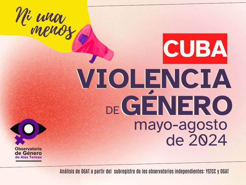 portada de infografía de feminicidios en Cuba (mayo-agosto)